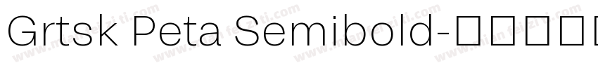 Grtsk Peta Semibold字体转换